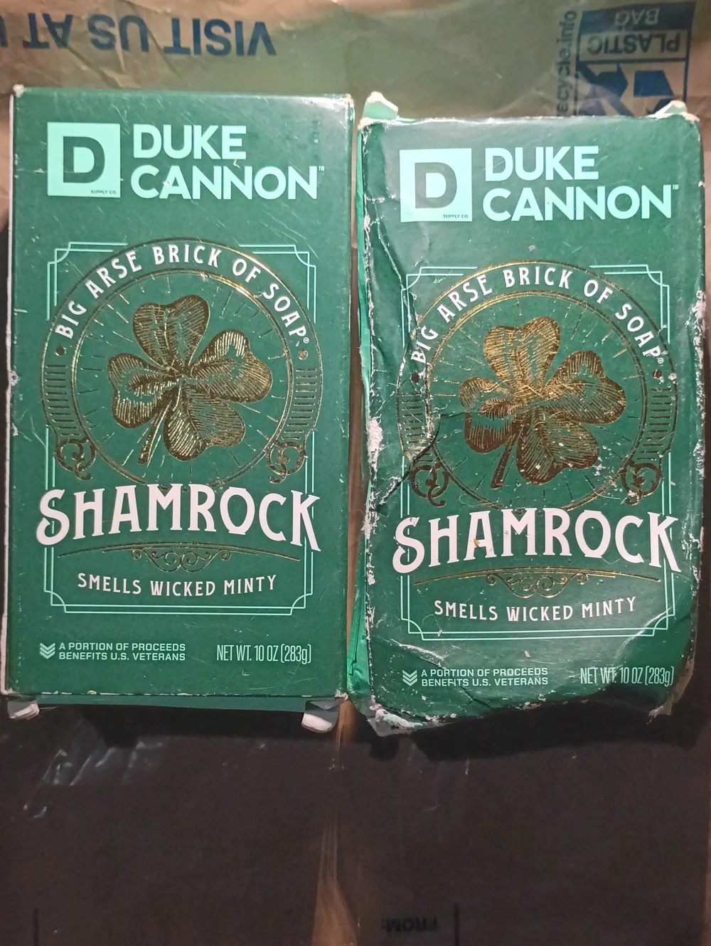 DUKE CANNON Solid Cologne (2) Minty Soap Tea Tree Shampoo/conditioner & Balm